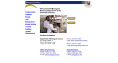 Desktop Screenshot of bio44.utulsa.edu