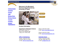 Tablet Screenshot of bio44.utulsa.edu