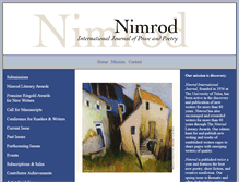 Tablet Screenshot of nimrod.utulsa.edu